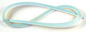 White With Pearl Blue Edge English